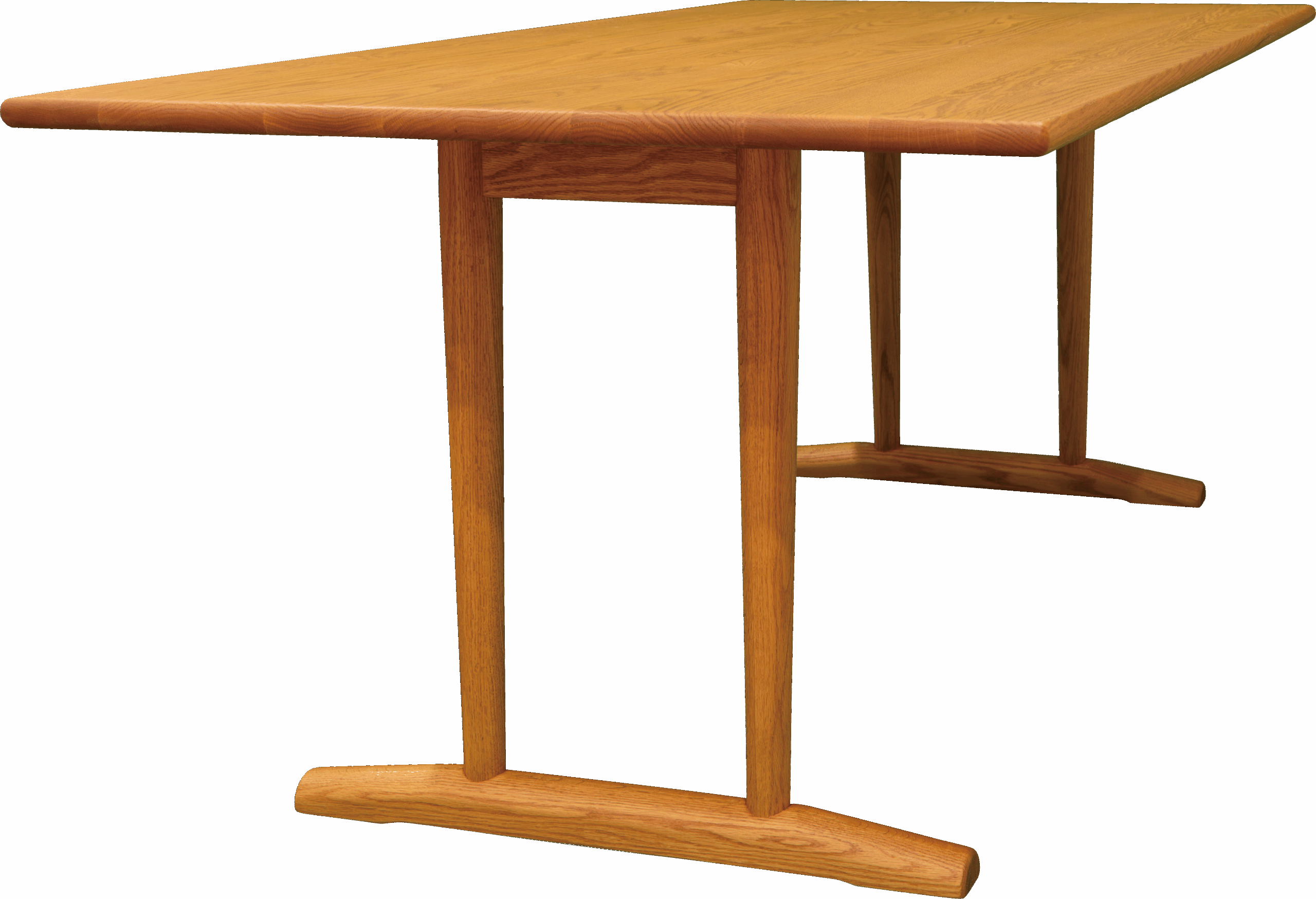 ダイニングテーブル　長方形2本脚